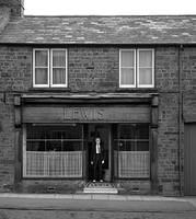 Jack Lewis in the doorway of his shop